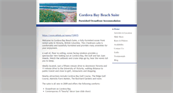 Desktop Screenshot of cordovabaybeachsuite.com